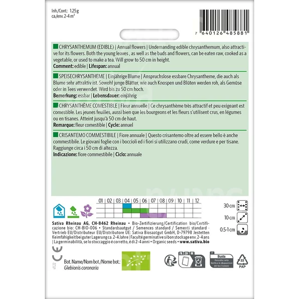 Krizantem ehető - Glebionis coronaria