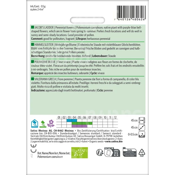 Kék csatavirág - Polemonium caeruleum